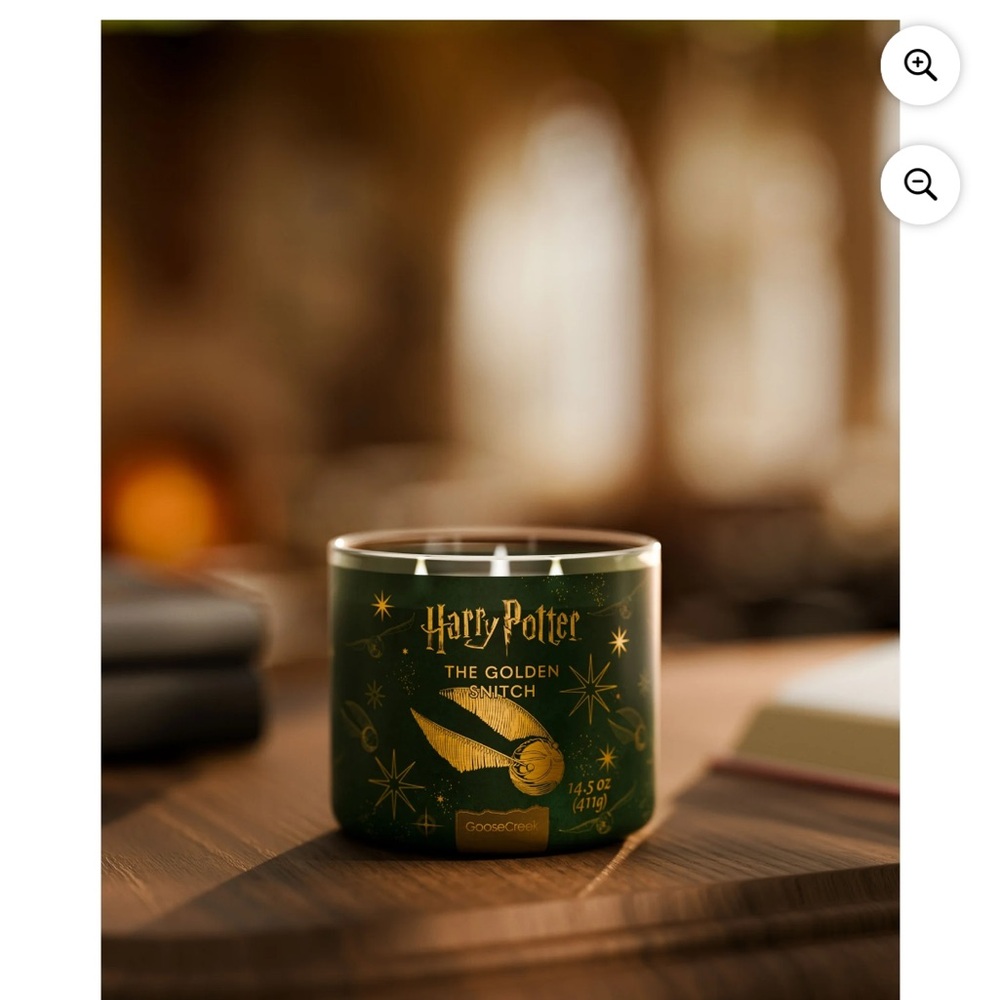 Harry Potter Golden Snitch 3 Wick Candle by Goose Creek NWT 14.5 oz - Picture 3 of 4